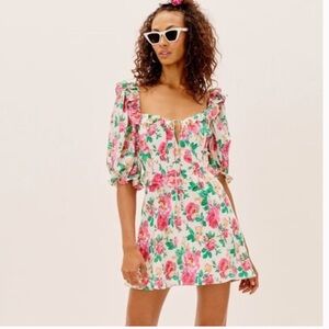 For love and lemons floral mini dress